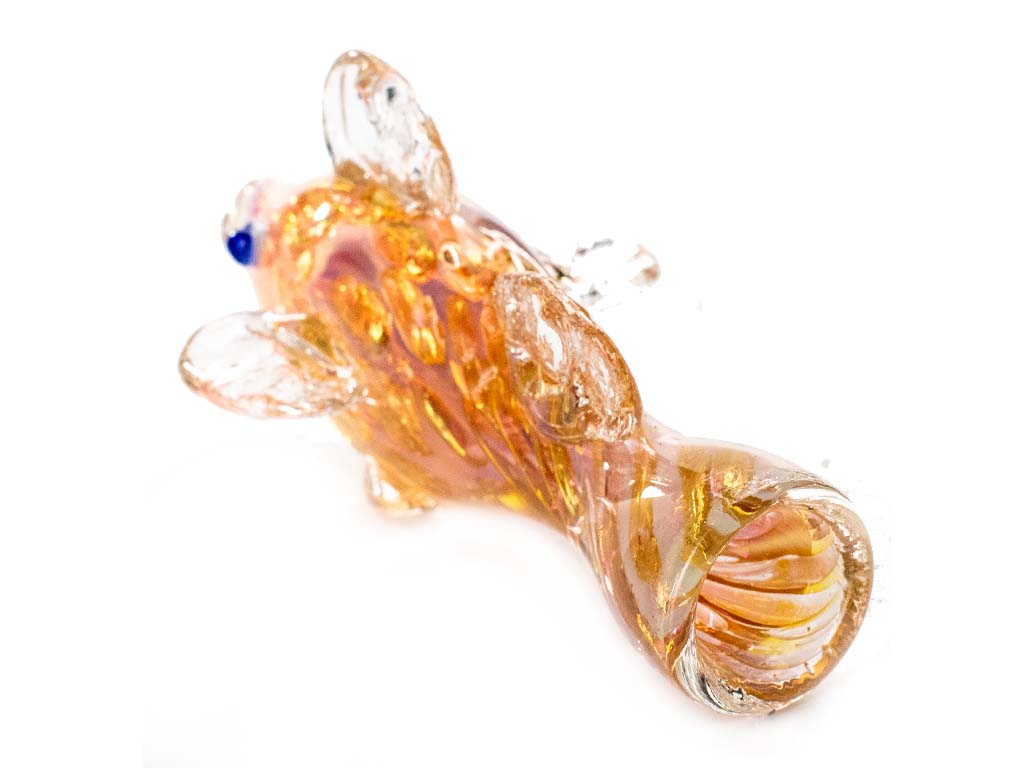 Fish Chillum One Hitter Fat Buddha Glass