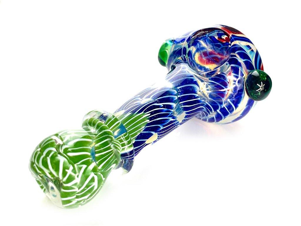 3D Inside Out Glass Smoking Pipe Fat Buddha Glass