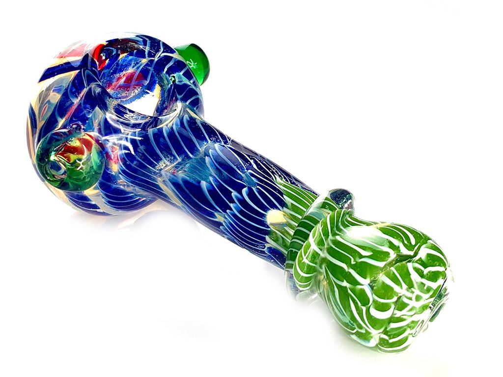 3D Inside Out Glass Smoking Pipe Fat Buddha Glass