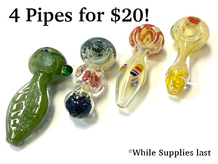Fat Buddha Glass Pipe 4 Pipes for $20
