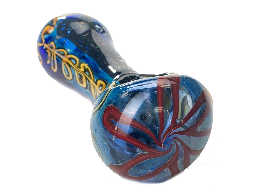 Heavy Dichroic Glass Pipe Fat Buddha Glass