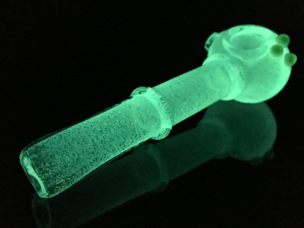 Glow in The dark Pipe Fat Buddha Glass