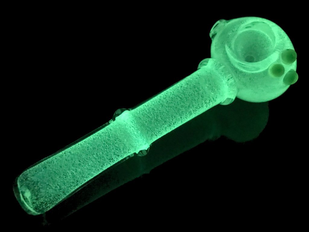 Glow in The dark Pipe Fat Buddha Glass
