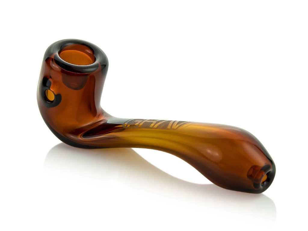 Grav Pipe Amber Grav Mini Sherlock Pipe