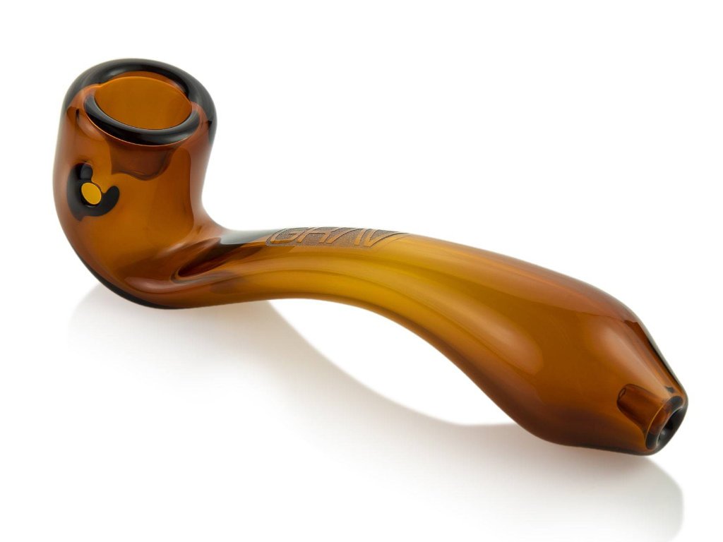 Grav Pipe Amber Grav Sherlock Pipe