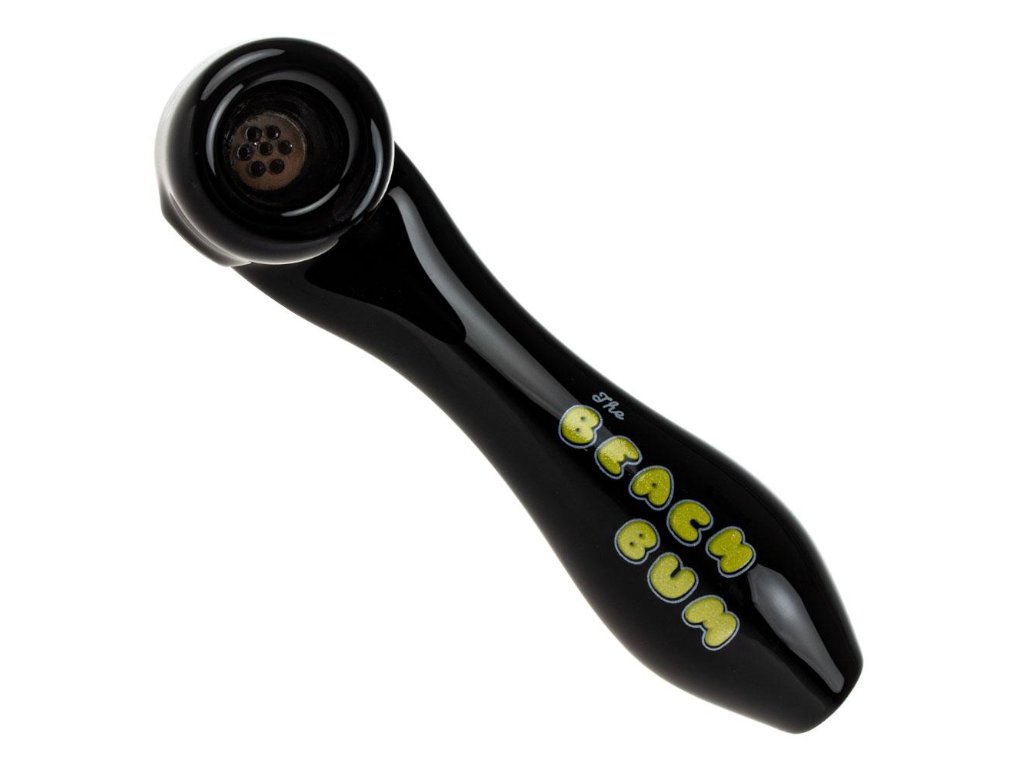 Beach Bum Cat Sherlock Pipe Fat Buddha Glass