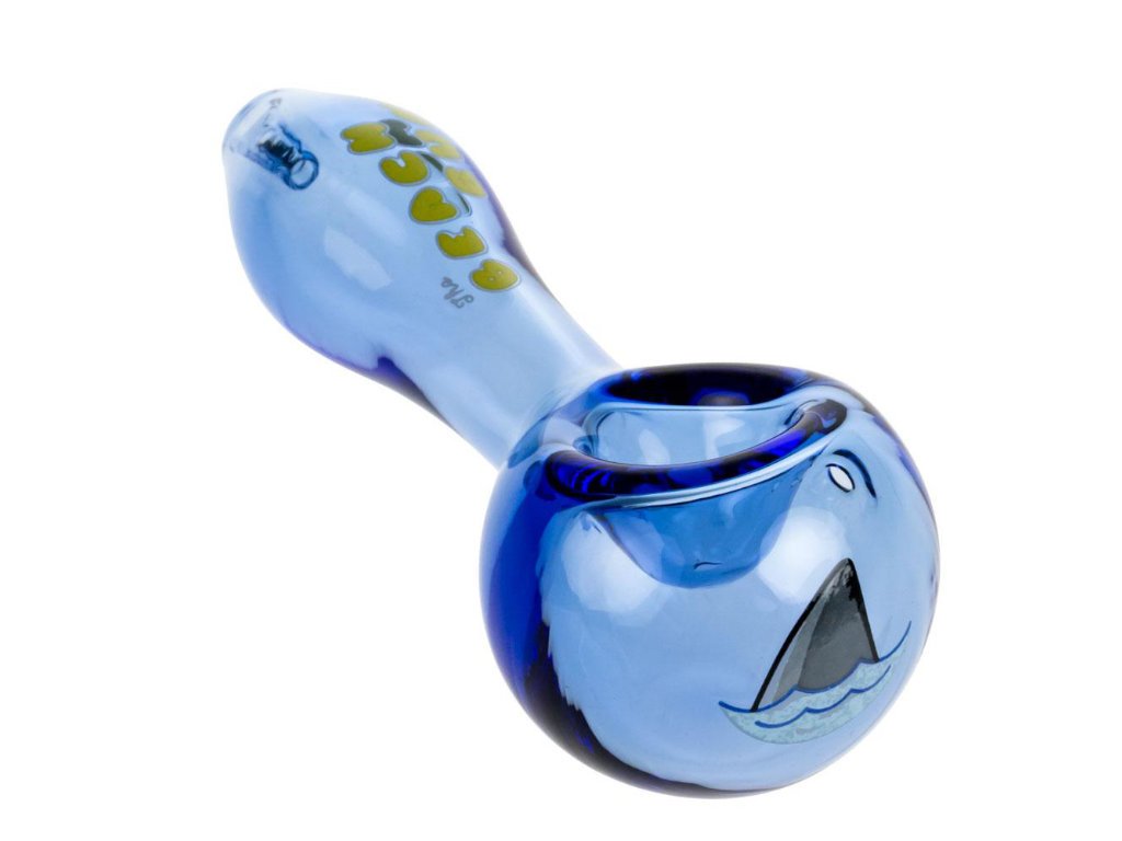 Beach Bum Shark Fin Pipe Fat Buddha Glass