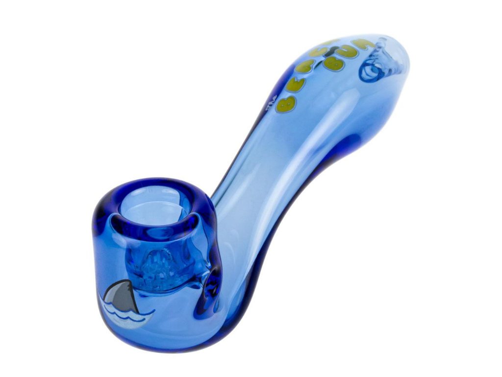 Beach Bum Shark Sherlock Fat Buddha Glass