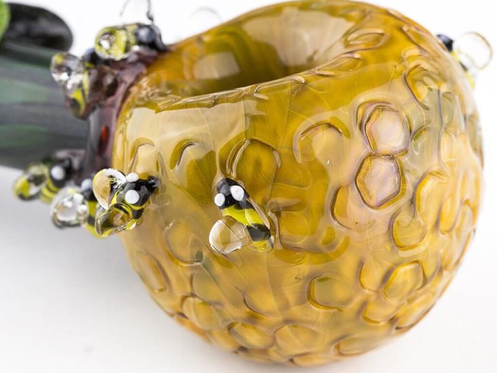 Beehive Large Spoon Pipe Fat Buddha Glass