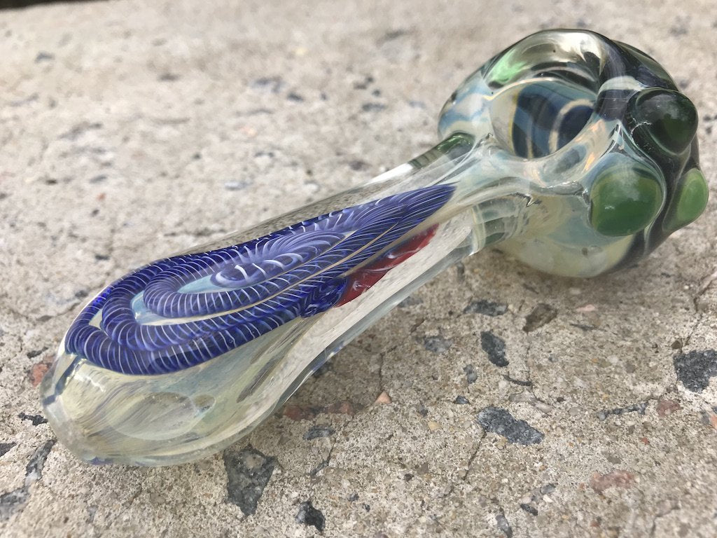 Color Changing Dichroic Cane Pipe