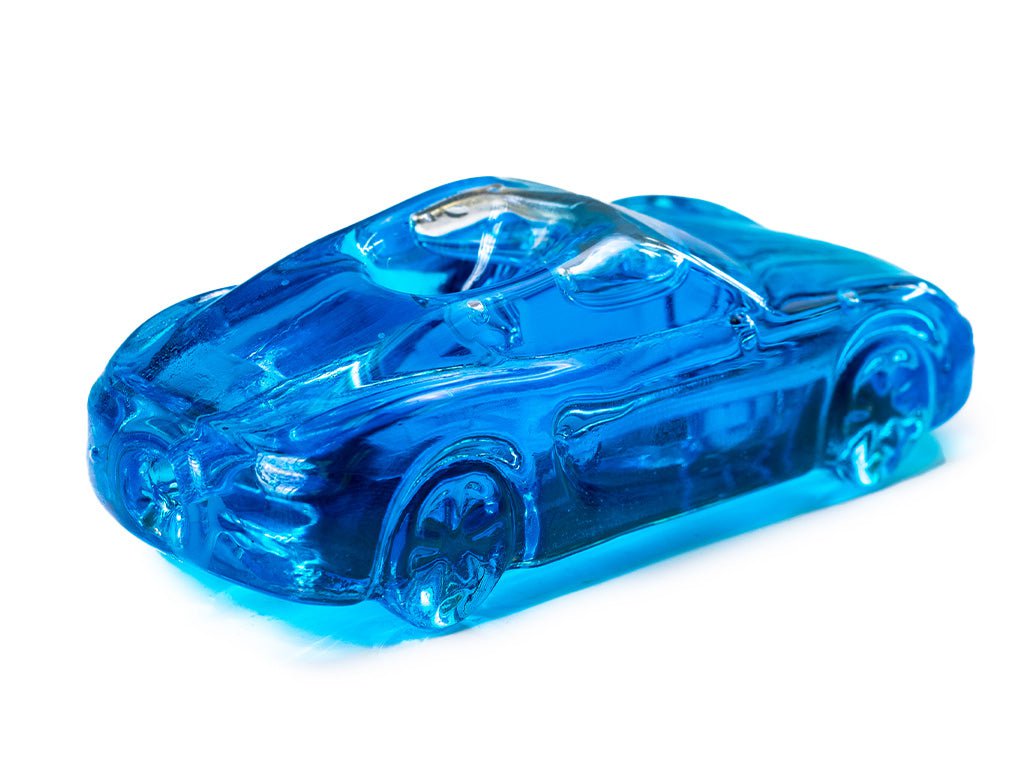 Fat Buddha Glass Pipe Blue Freezable Car Pipe