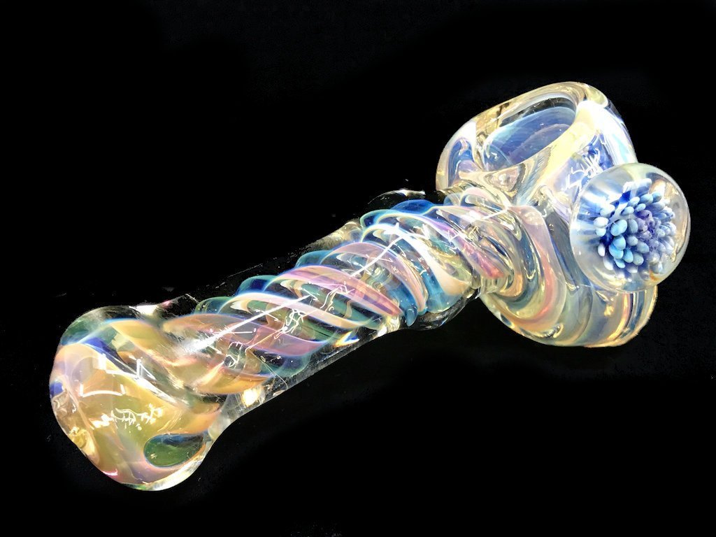 Marble Hammer Pipe Fat Buddha Glass