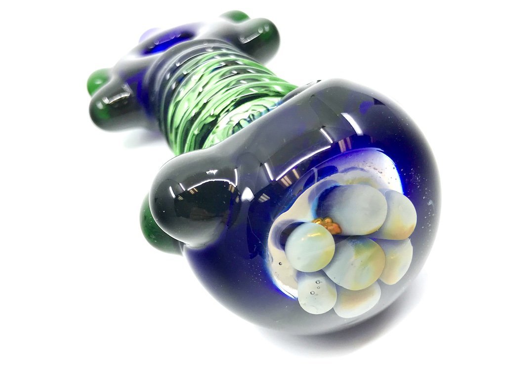 Blueberry Pipe - Fat Buddha Glass