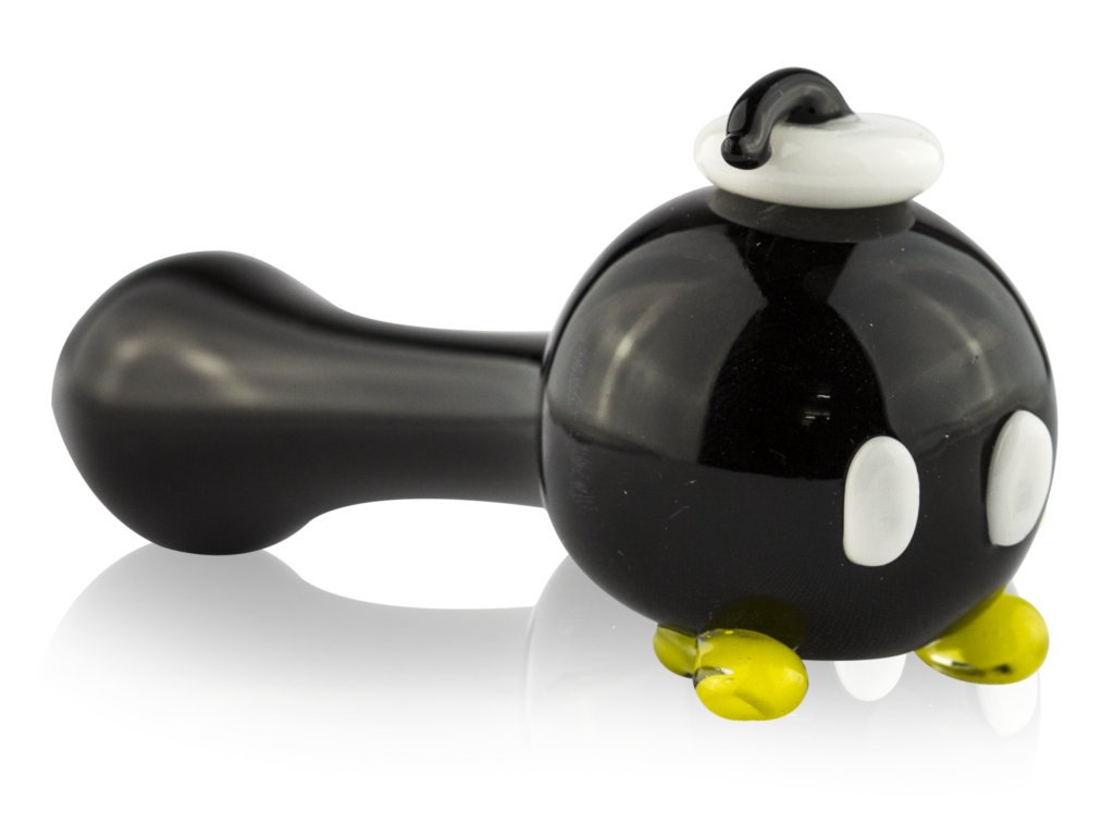 Bomber Spoon Pipe Fat Buddha Glass