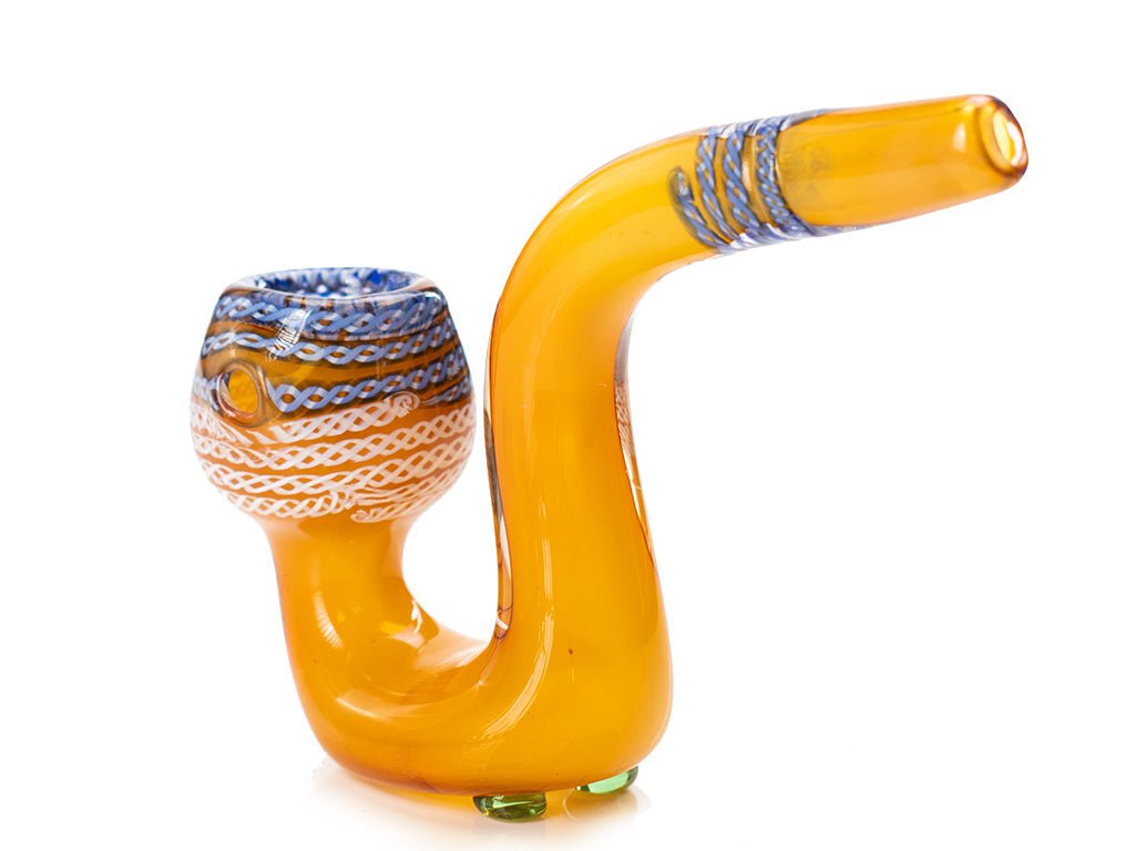 Fat Buddha Glass Pipe Cane Sherlock Glass Pipe