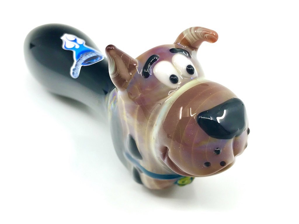 Chameleon Glass Scooby Doo Pipe Fat Buddha Glass