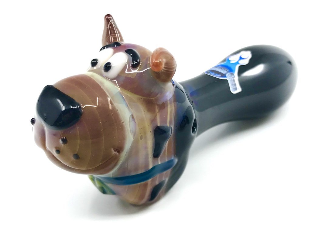Chameleon Glass Scooby Doo Pipe Fat Buddha Glass