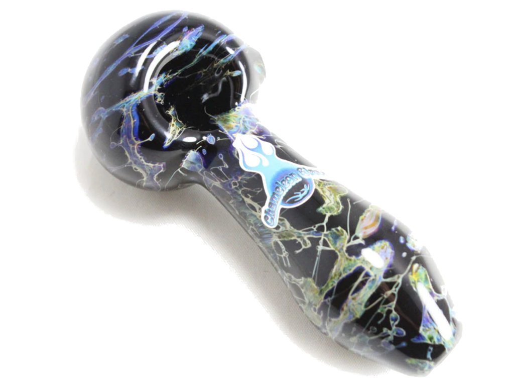 Black Granite Pipe Chameleon Fat Buddha Glass