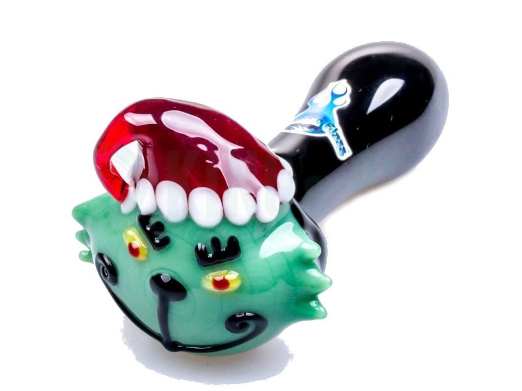 Chameleon Glass Grinch Pipe