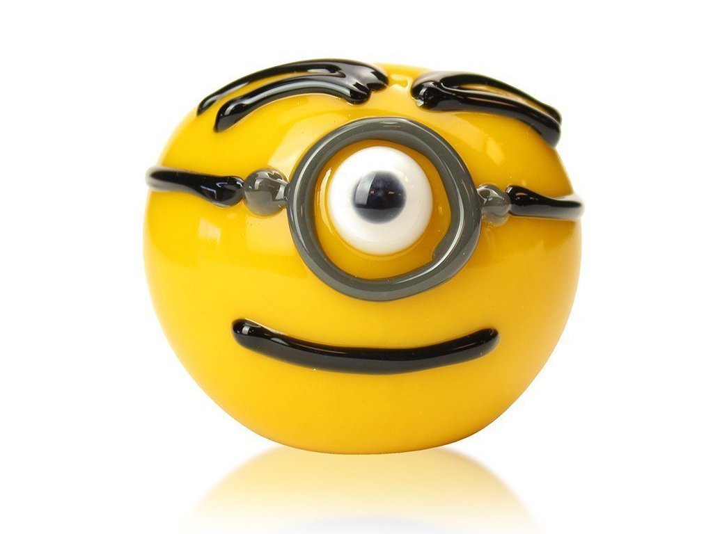 Chameleon Glass Minion Pipe Fat Buddha Glass