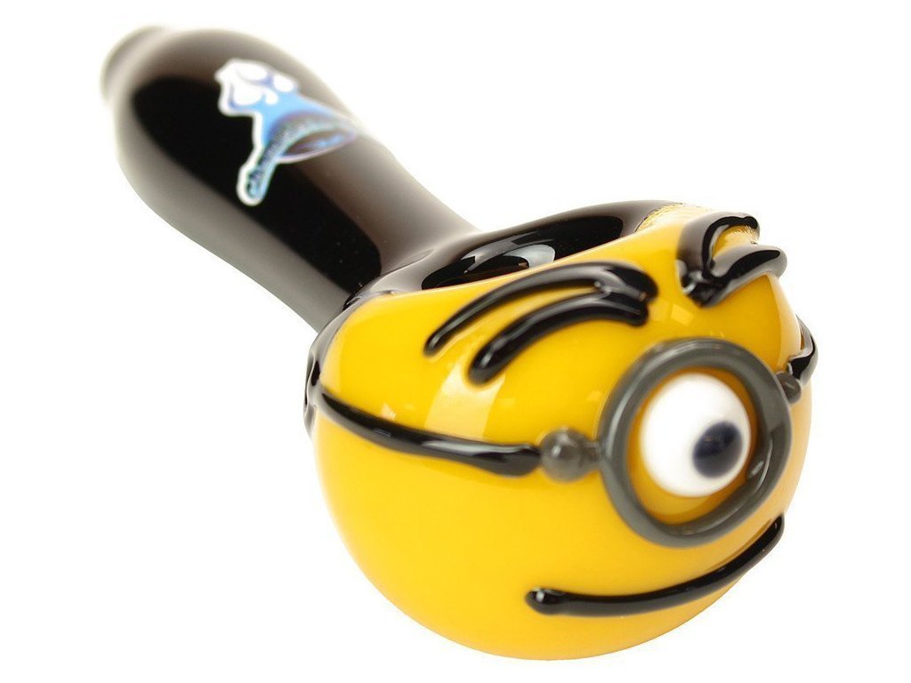 Chameleon Glass Minion Pipe Fat Buddha Glass