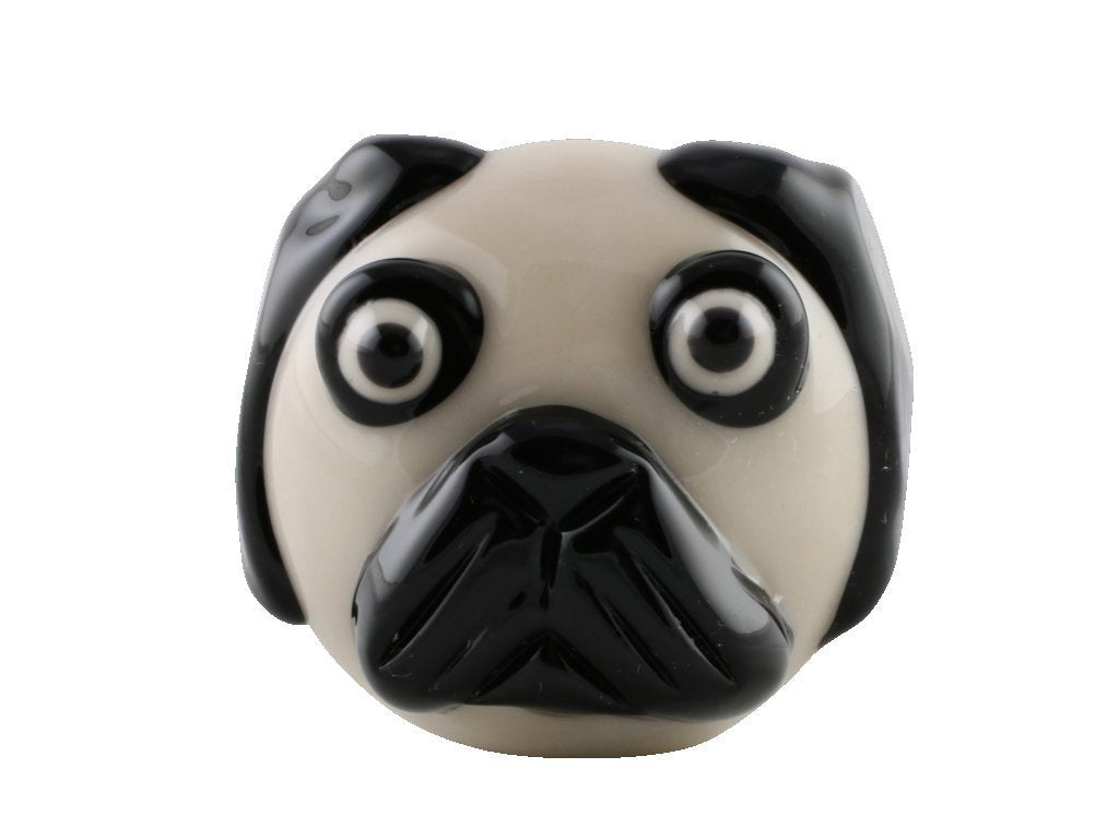Chameleon Glass Pug Pipe Fat Buddha Glass