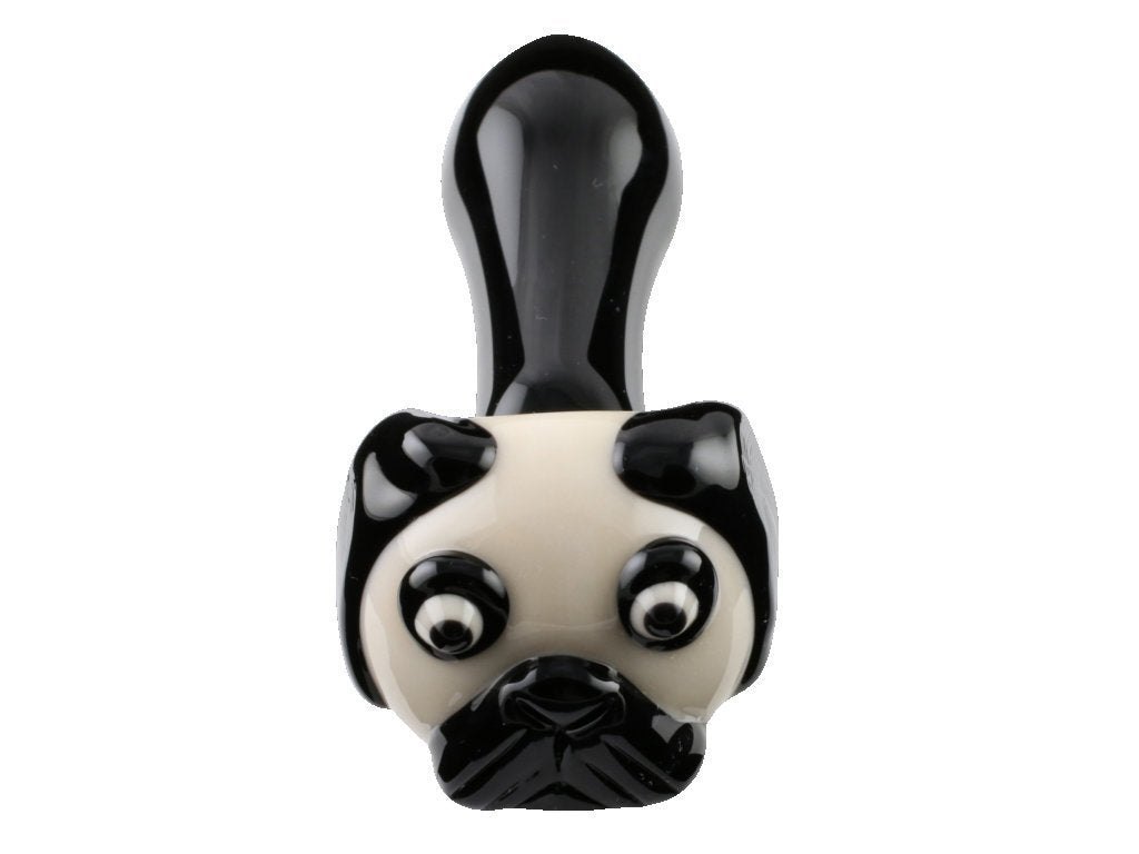 Chameleon Glass Pug Pipe Fat Buddha Glass