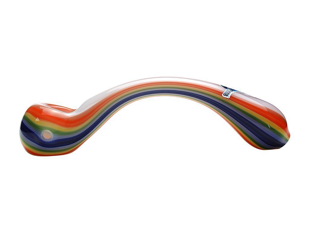 Chameleon Glass Rainbow Sherlock Pipe