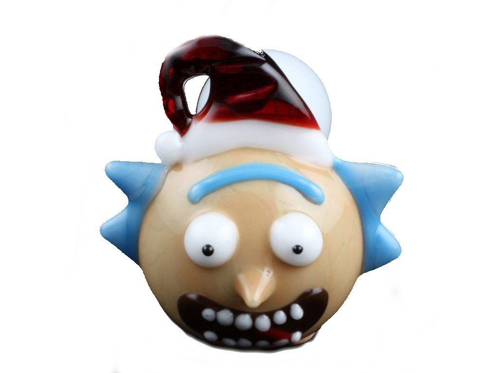 Chameleon Glass Santa Rick Pipe