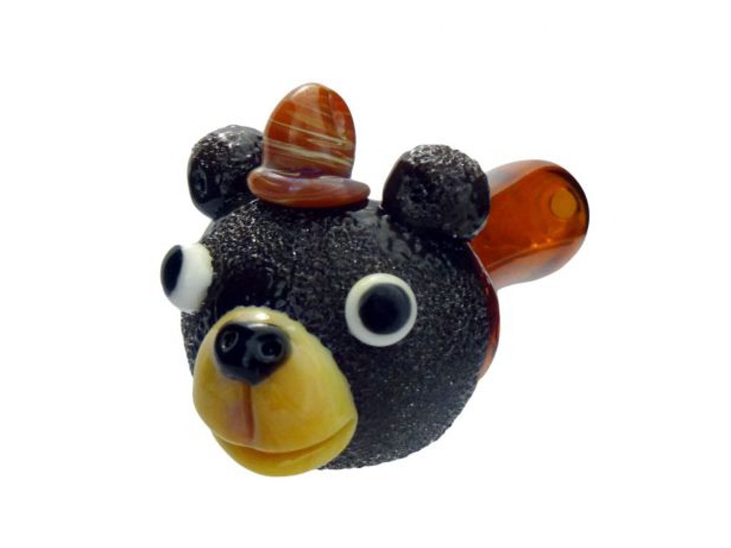 Chameleon Glass Smoky Bear Pipe Fat Buddha Glass