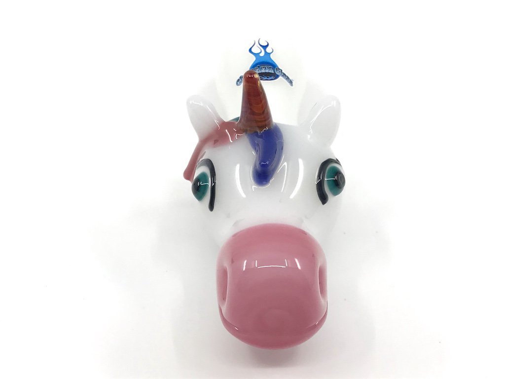 Chameleon Glass Unicorn Pipe Fat Buddha Glass