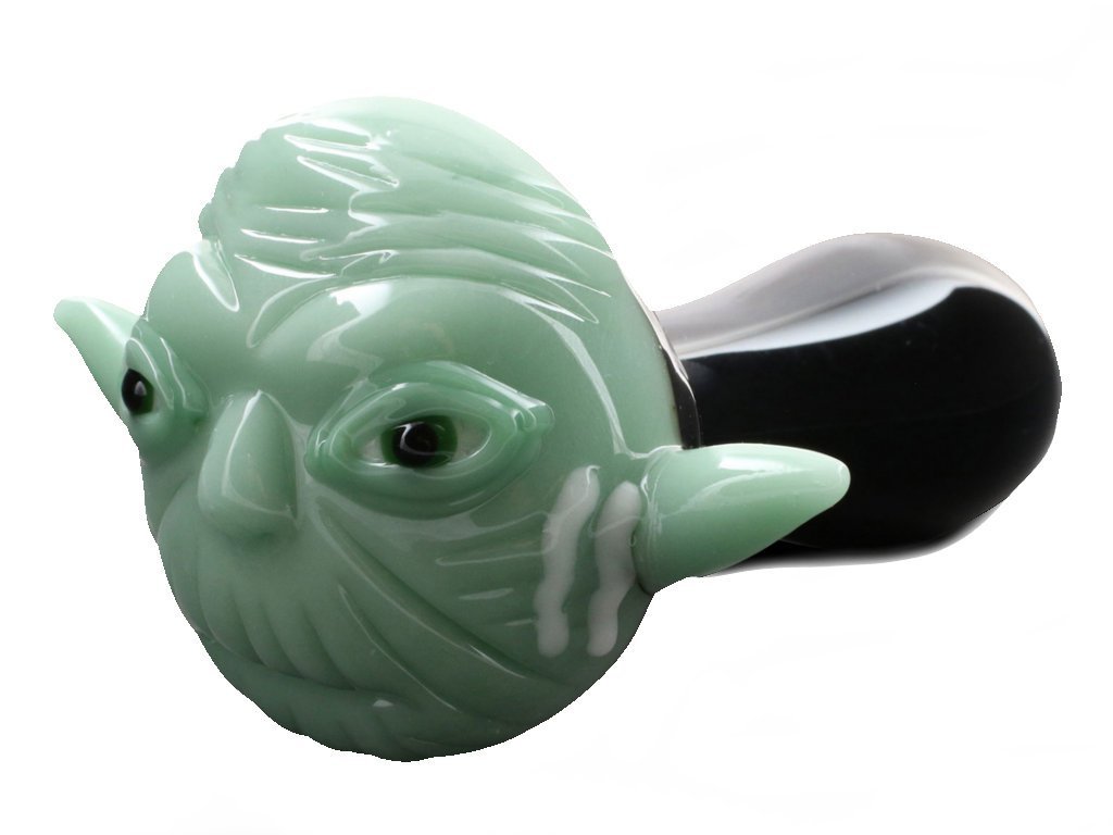 Chameleon Glass Yoda Pipe
