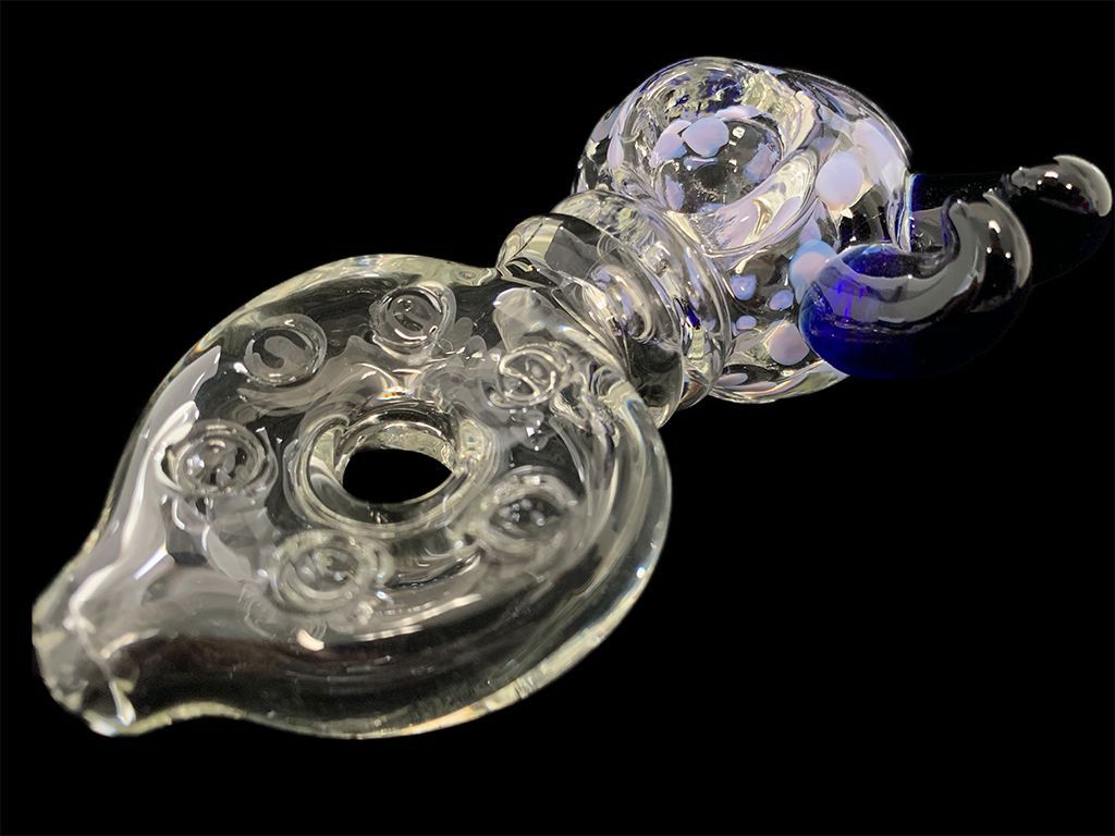Clear Donut Pipe Fat Buddha Glass