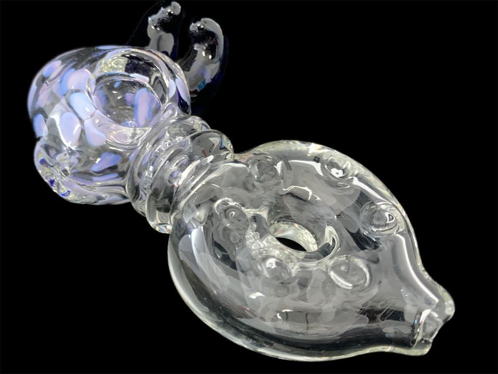Clear Donut Pipe Fat Buddha Glass