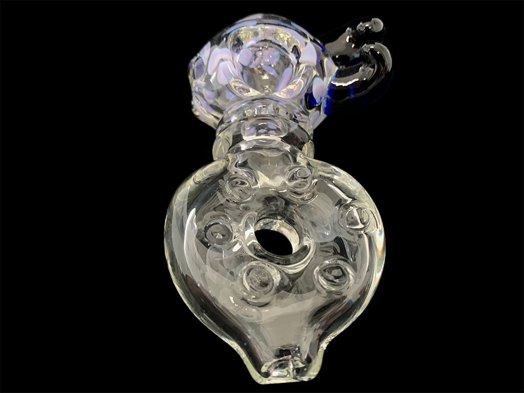 Clear Donut Pipe Fat Buddha Glass