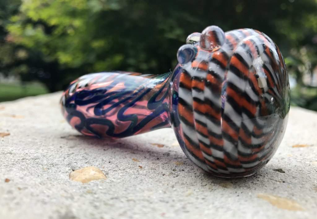 Fat Buddha Glass Pipe Color Changing 24k Gold Fumed Glass Pipe KS4