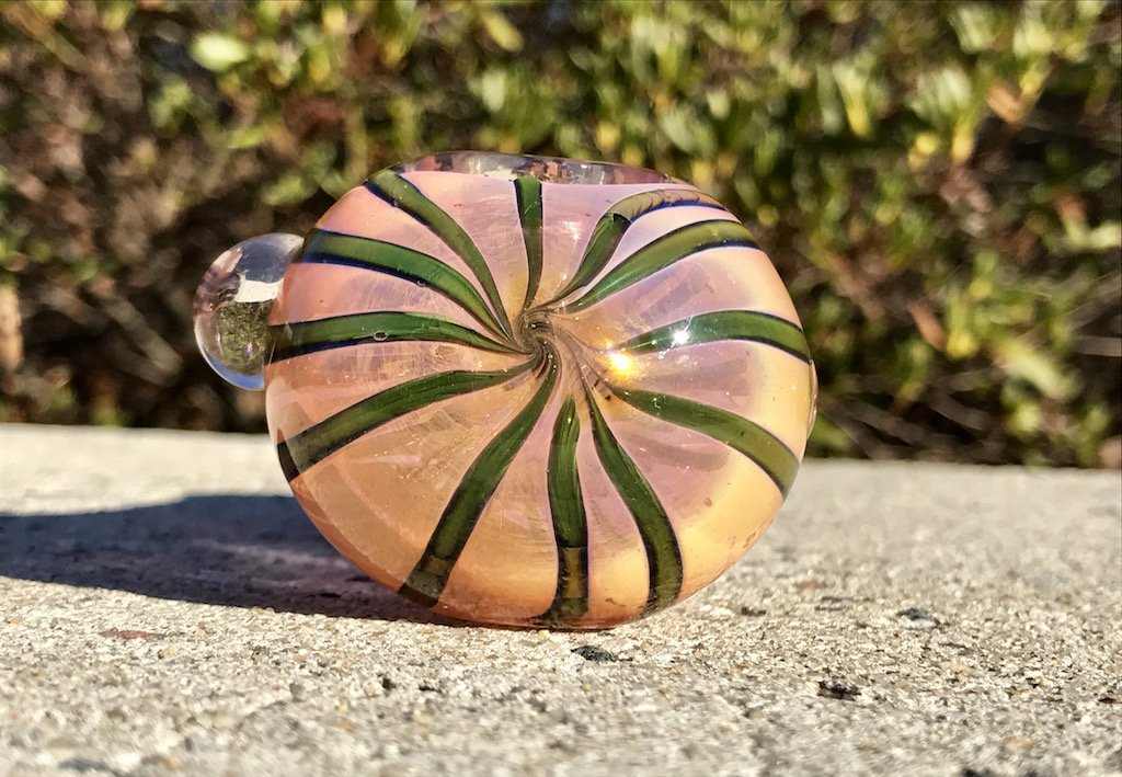 Fat Buddha Glass Pipe Color Changing Gold Pipe