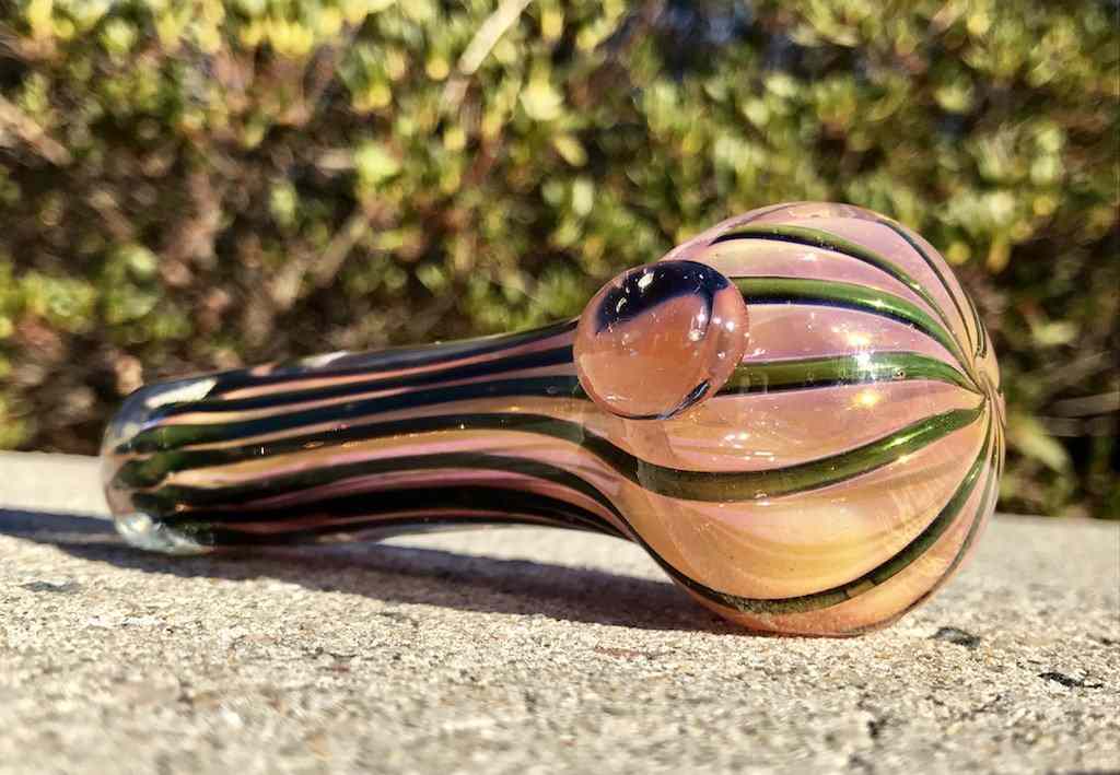 Fat Buddha Glass Pipe Color Changing Gold Pipe