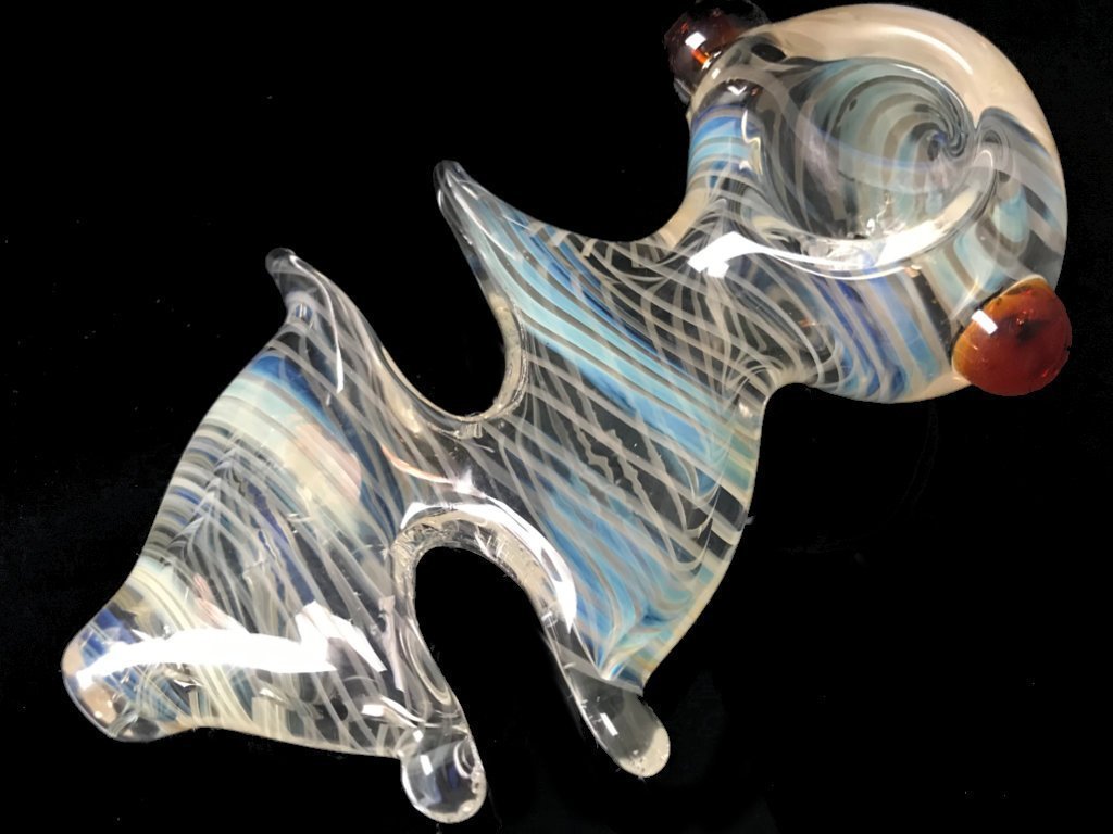 Color Changing Leaf Pipe Fat Buddha Glass