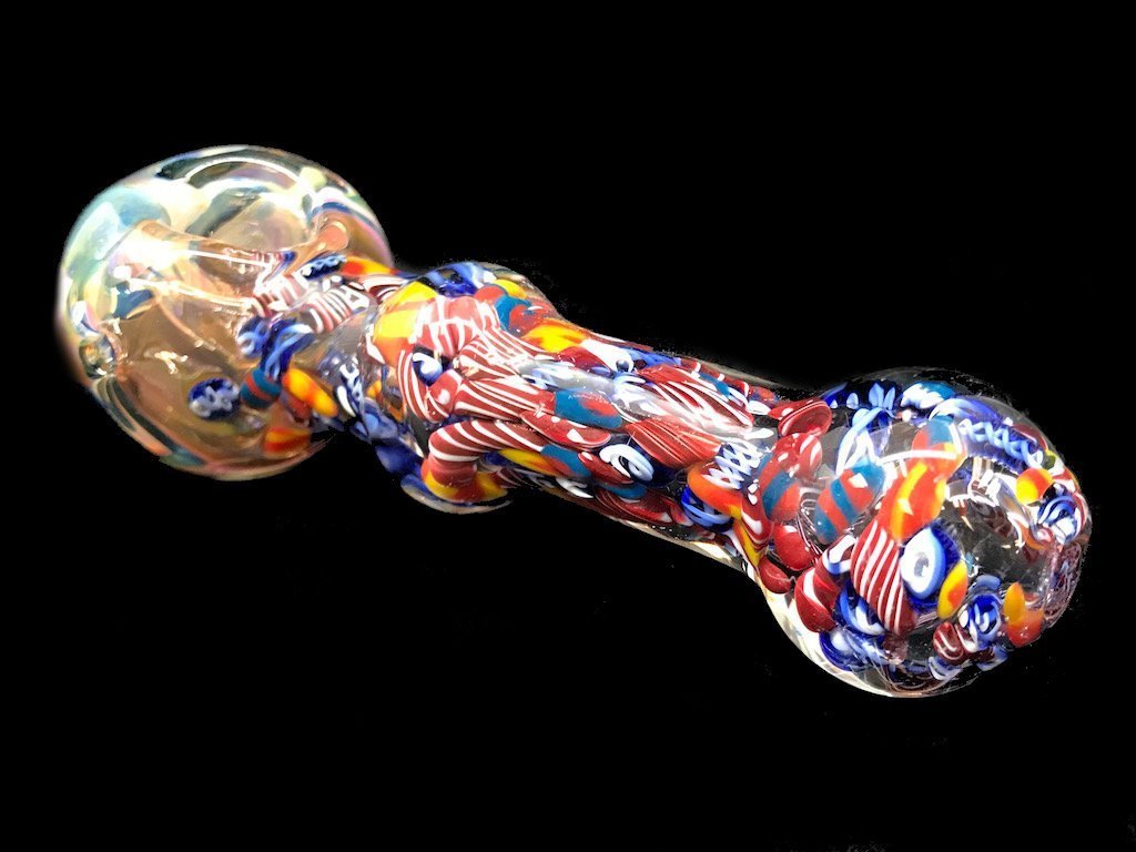 Confetti Glass Pipe Fat Buddha Glass