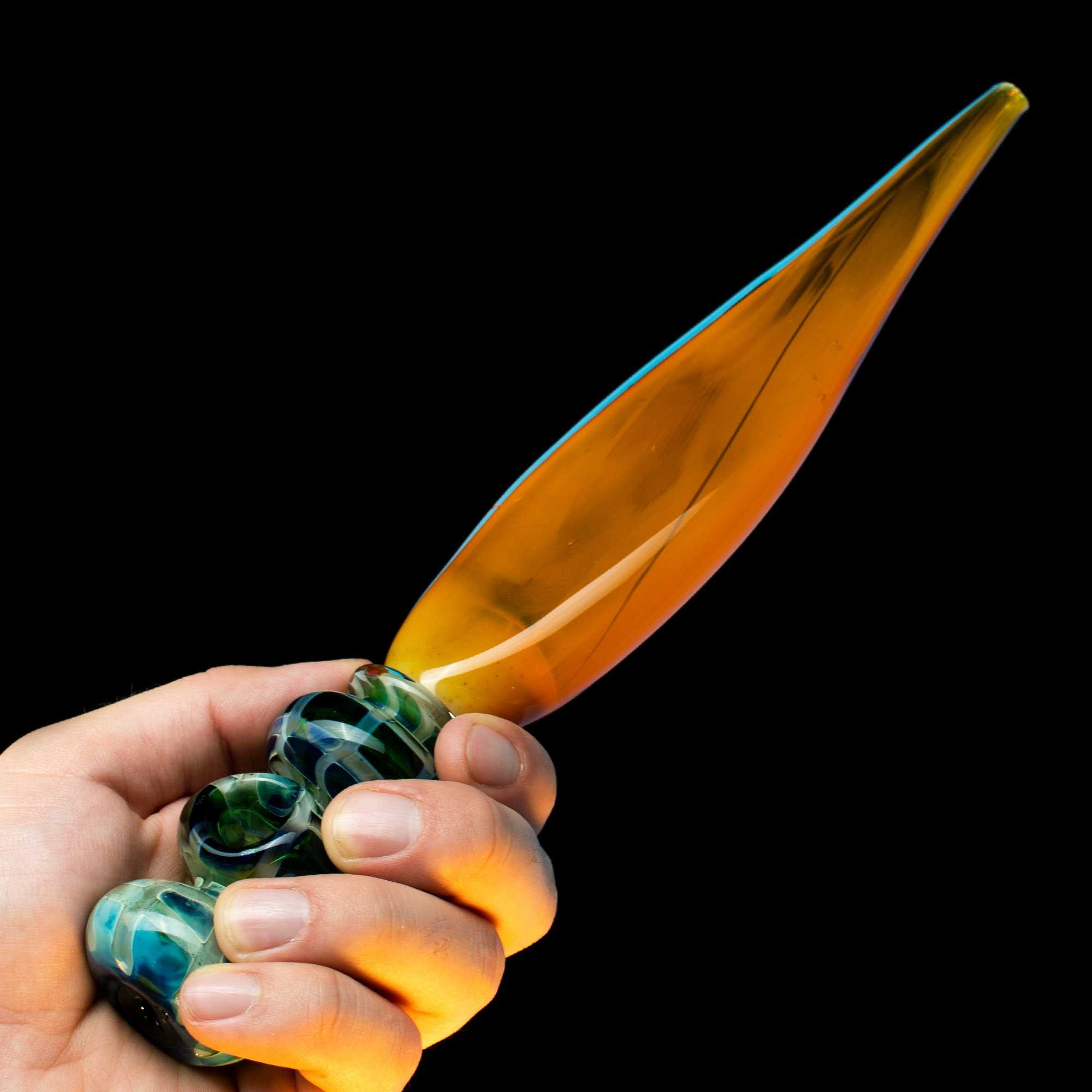 Fat Buddha Glass Pipe Dagger Steamroller Pipe