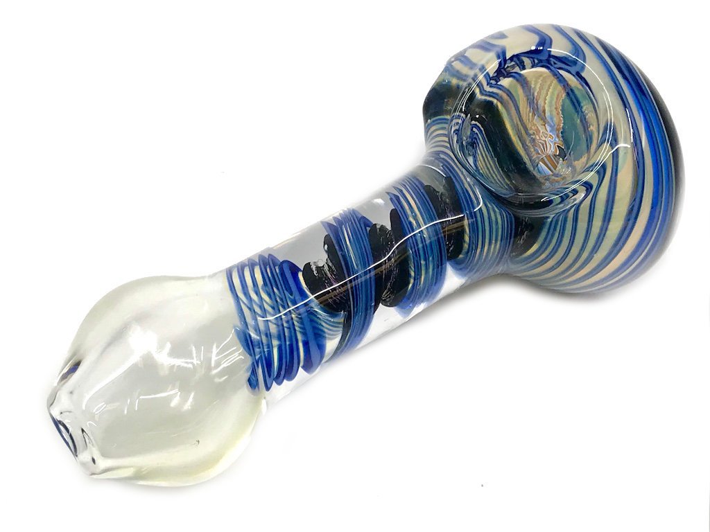 Dichroic Spiral Glass Pipe