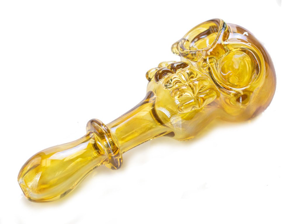 Fat Buddha Glass Pipe Double Bowl Skull Pipe