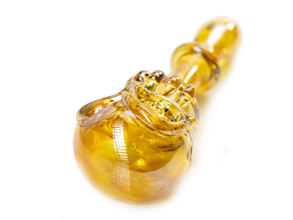 Fat Buddha Glass Pipe Double Bowl Skull Pipe
