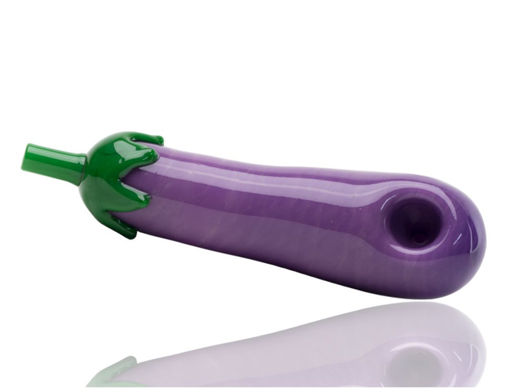 Eggplant Pipe Fat Buddha Glass