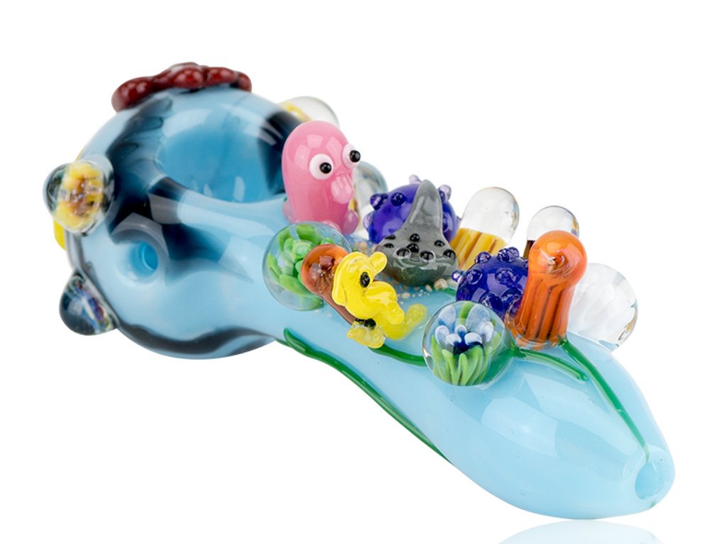 Great Barrier Reef Pipe Fat Buddha glass