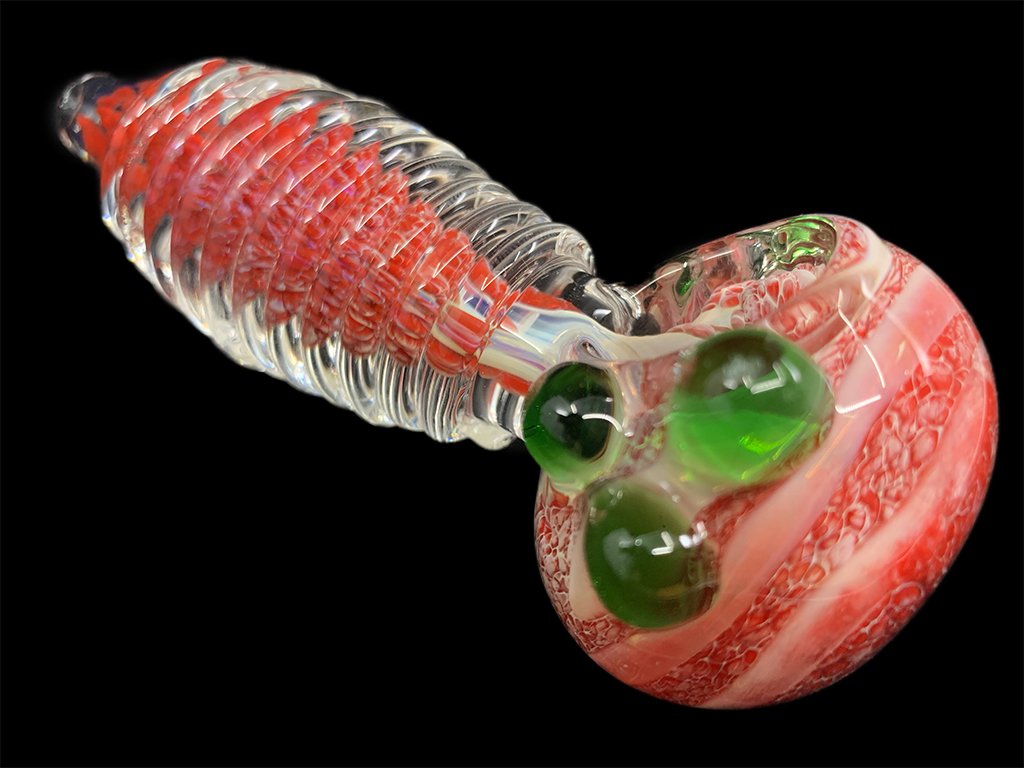 Fire & Ice Glass Pipe Fat Buddha Glass