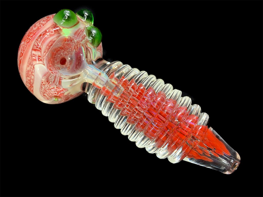Fire & Ice Glass Pipe Fat Buddha Glass