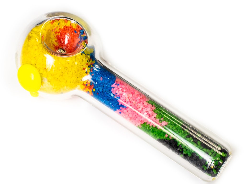 Fat Buddha Glass Pipe Fruity Pebbles Pipe
