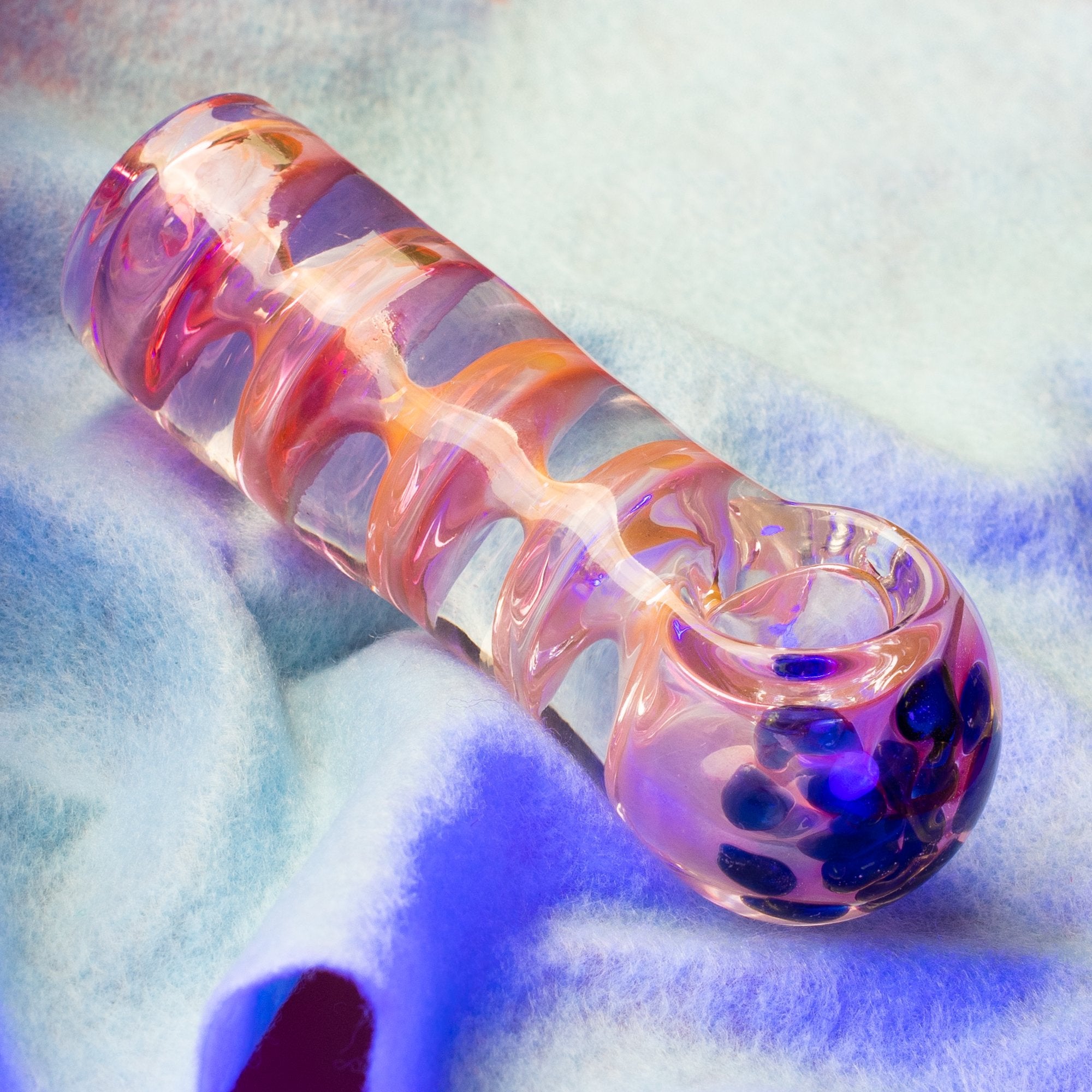 Fat Buddha Glass Pipe Fumed Barrel Pipe